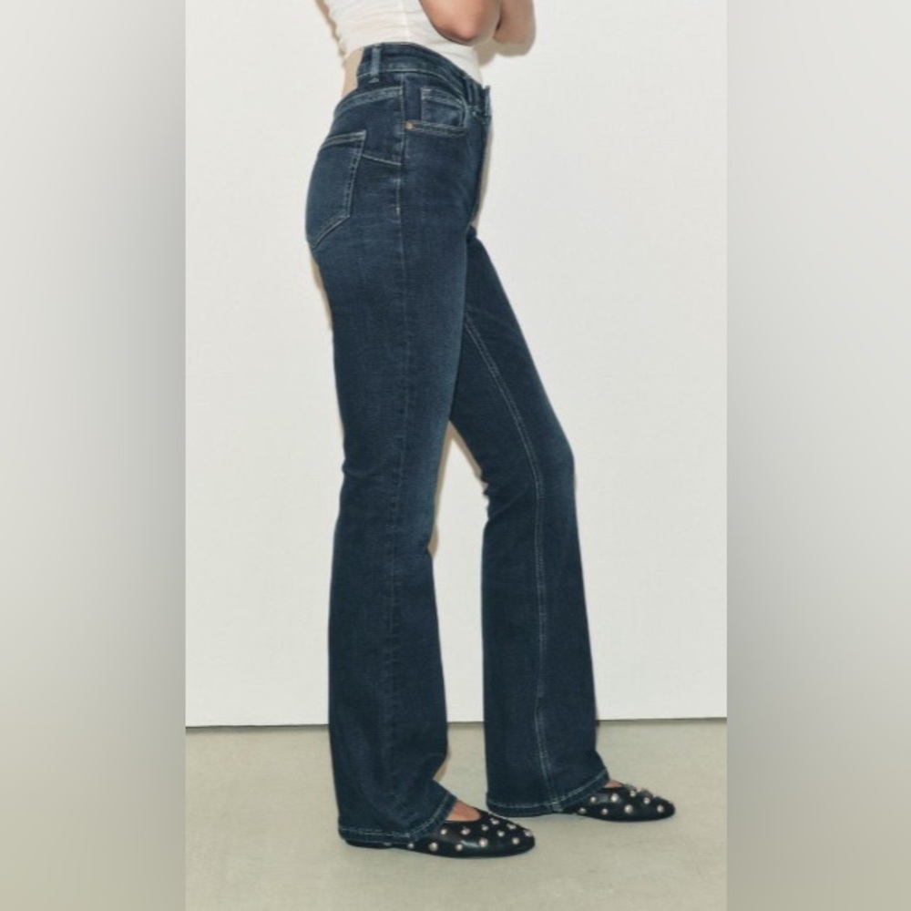 Zara Low Rise Contour Bootcut Jeans - Picture 2 of 4